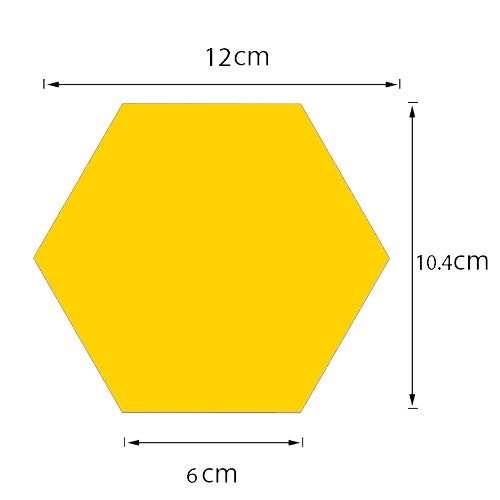 Hexagon Style Acrylic Mirror - [13 pieces]