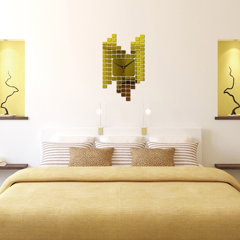 Mosaic Wall Sticker Clock Wall Decoration
